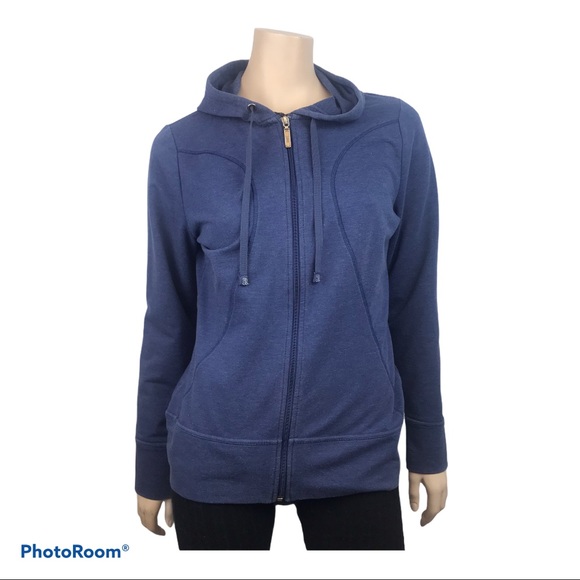 ROOTS Women's Blue Long Sleeved Full Zip Jacket